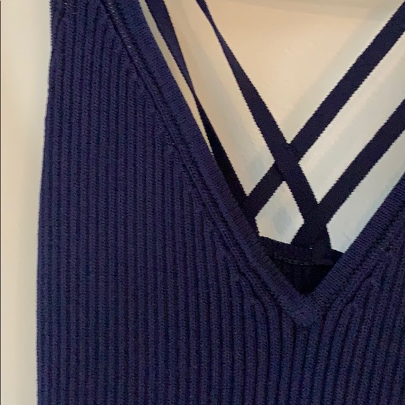 Michael Kors Navy Ribbed Dress 🤍 - Picture 2 of 5